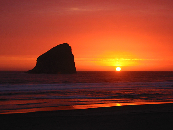 Pacific City Sunset. Copyright 2002 by Ty Davison. All rights reserved.